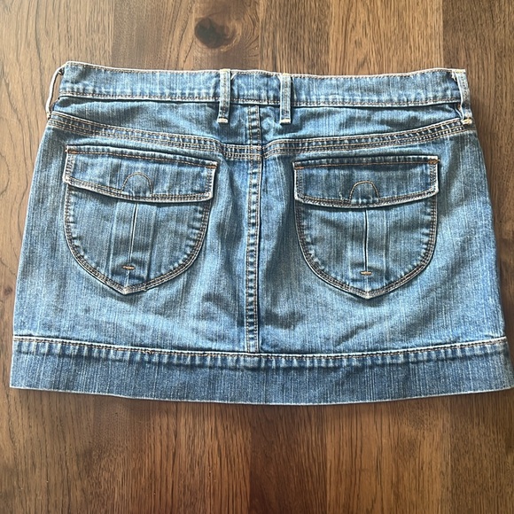 Old Navy Women's Jean Skirt  8 Stretch - Picture 4 of 10